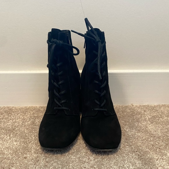 Vince Shoes - Black Chunky Heeled Boots